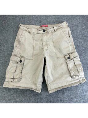Vintage Denim Supply Cargo Shorts‎ Mens 32 Tan Khaki Outdoor Utility “Read”